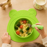 Wrapables Silicone Placemat + Suction Food Bowl for Baby