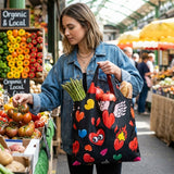 LOQI Pop Hearts Reusable Shopping Bag