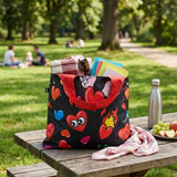 LOQI Pop Hearts Reusable Shopping Bag
