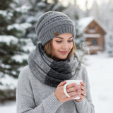 Wrapables Warm Fall and Winter Infinity Scarf, Gray