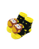 Wrapables Cute 3D Cartoon Anti-Skid Baby Booties Sock Slipper Shoes (Set of 6), Adventure