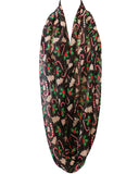 Wrapables Lightweight Winter Holiday Christmas Scarf, Candy Canes & Mistletoe