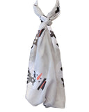 Wrapables Lightweight Winter Holiday Christmas Scarf, Snowmen