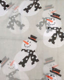 Wrapables Lightweight Winter Holiday Christmas Scarf, Snowmen