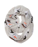 Wrapables Lightweight Winter Holiday Christmas Scarf, Snowmen