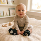 Wrapables Fleece Baby Booties with Anti-Skid Bottoms