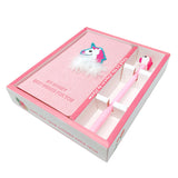 Wrapables Cute Notebook Gel Pen Set, Diary Journal Gift Set, Unicorn