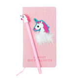 Wrapables Cute Notebook Gel Pen Set, Diary Journal Gift Set, Unicorn