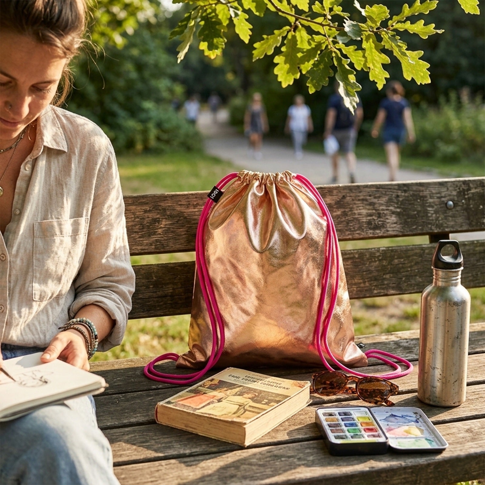 LOQI METALLIC Backpack