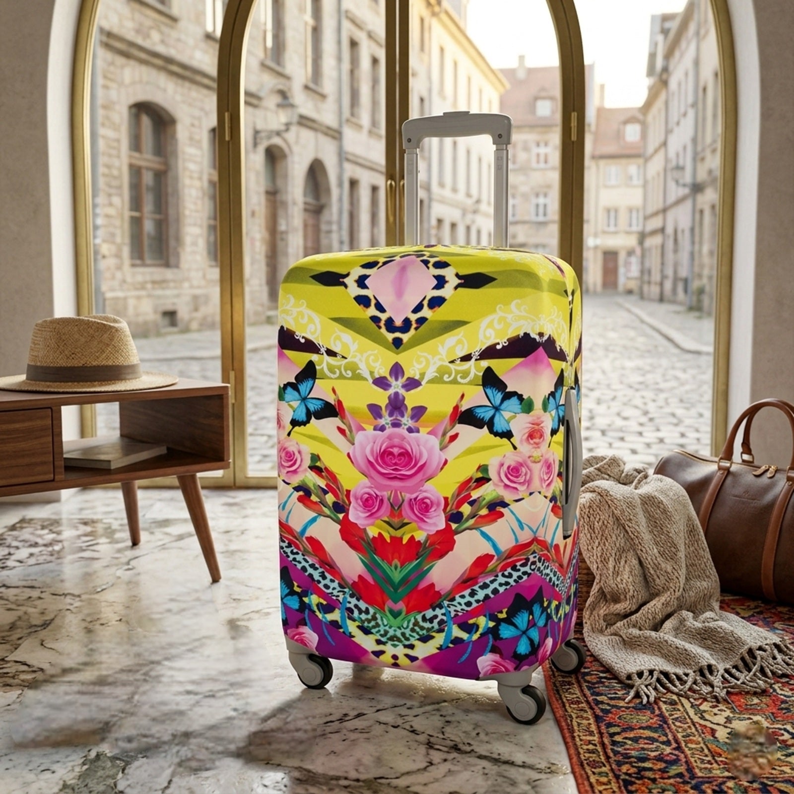 LOQI SHINPEI NAITO Flower Dream Luggage Cover M