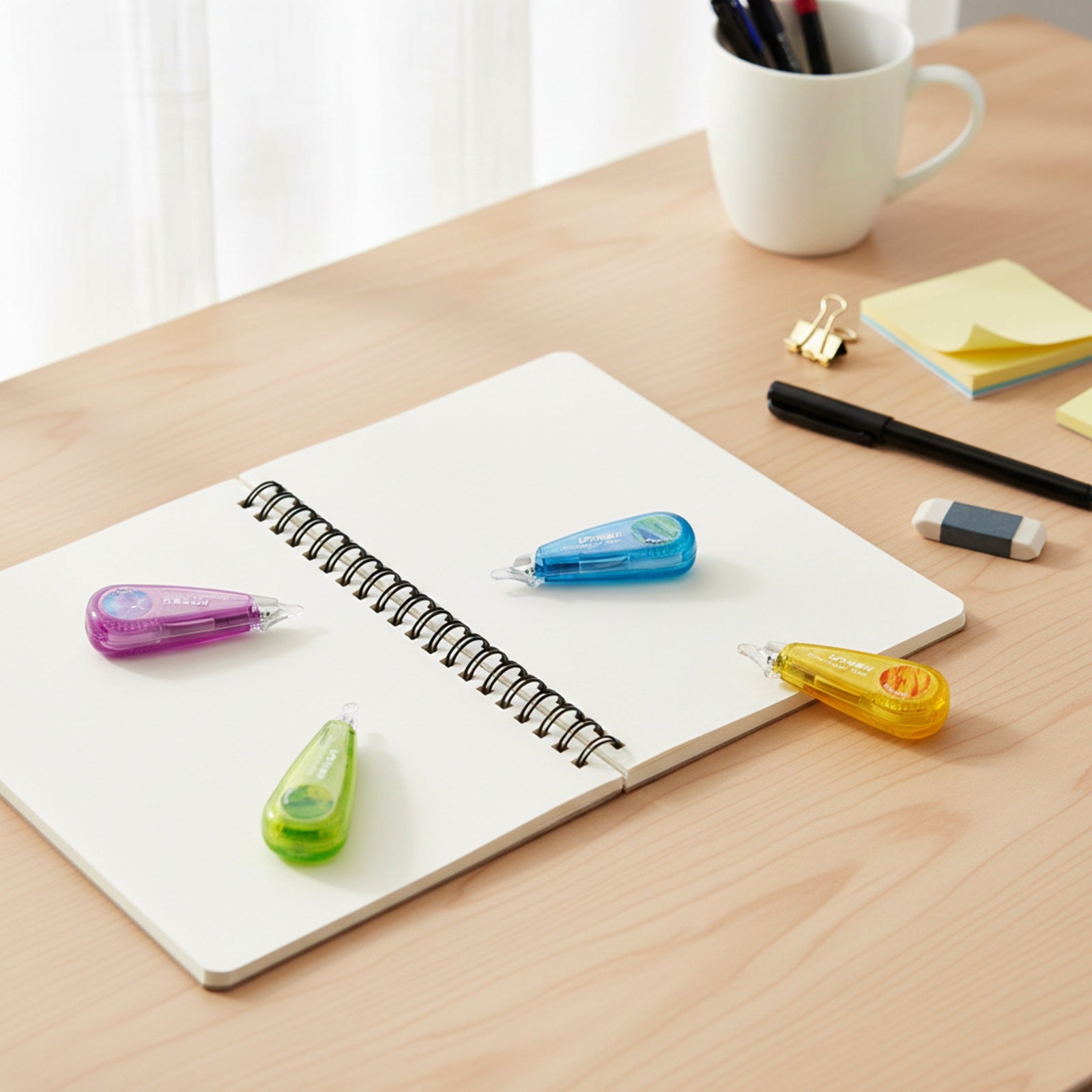 Wrapables Novelty Sticker Machine Pens, Decorative Stationery Supplies for Home Office School, Galaxy