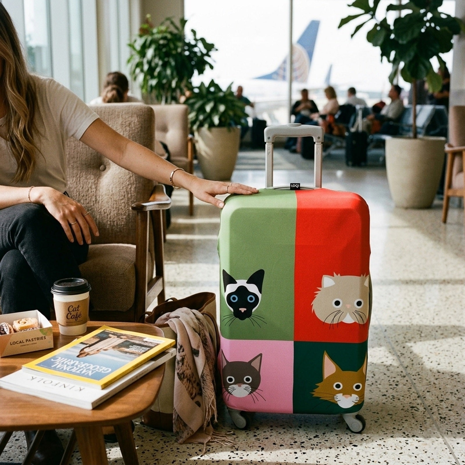 LOQI Artists STEPHEN CHEETHAM Cats Luggage Cover M