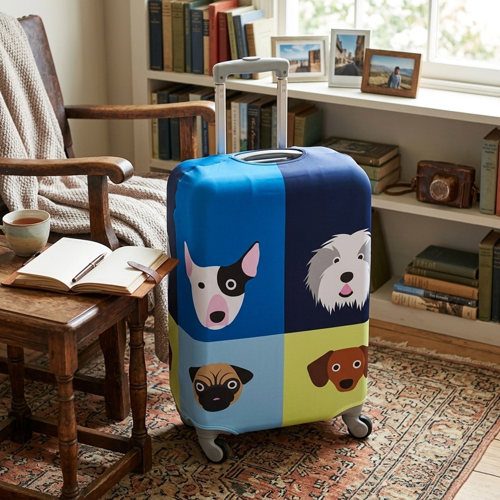 LOQI Artists STEPHEN CHEETHAM Dogs Luggage Cover M