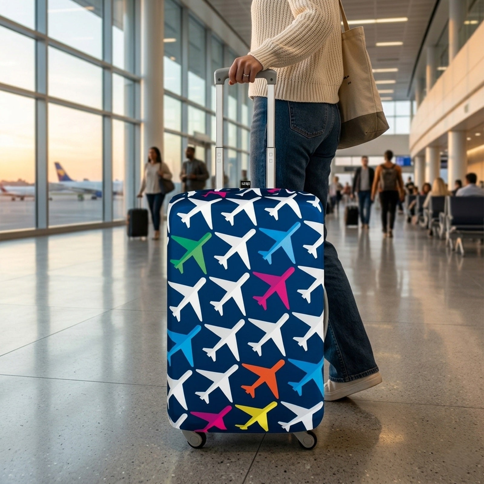 LOQI AIRPORT Airplane Luggage Cover M