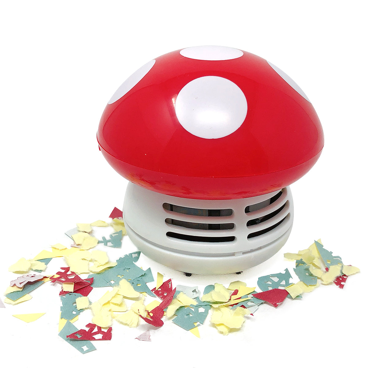 Wrapables Cute Portable Mini Vacuum Cleaner for Home and Office, Mushroom