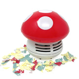 Wrapables Cute Portable Mini Vacuum Cleaner for Home and Office, Mushroom