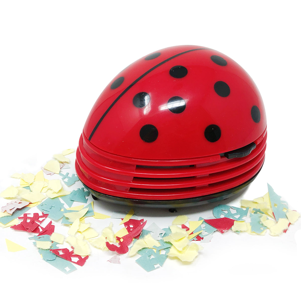 Wrapables Cute Portable Mini Vacuum Cleaner for Home and Office, Ladybug