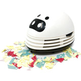 Wrapables Cute Portable Mini Vacuum Cleaner for Home and Office, White Piggy