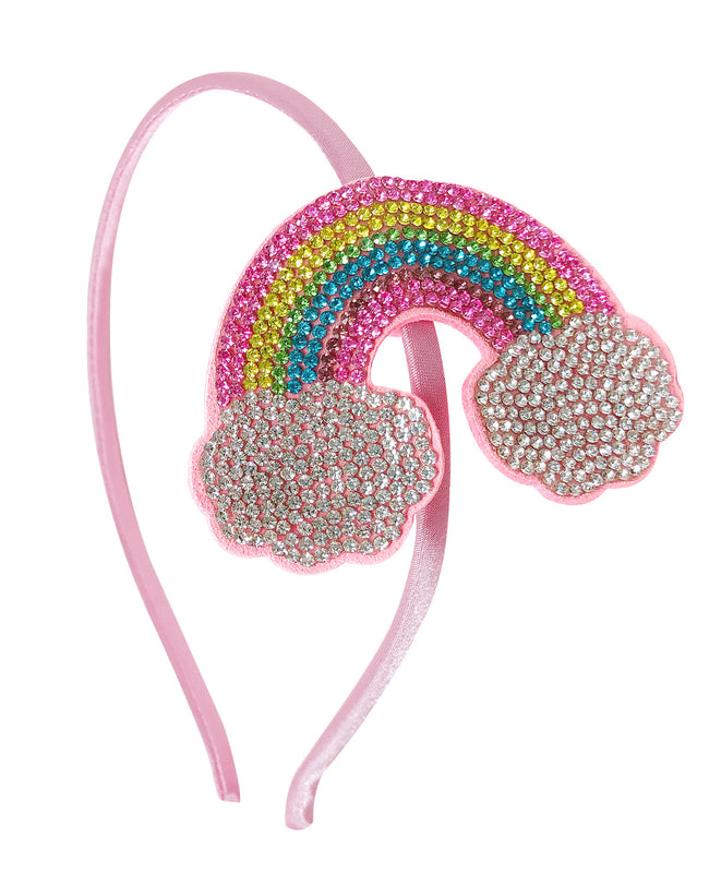 Wrapables Crystal Studded Bling Headband, Rainbow