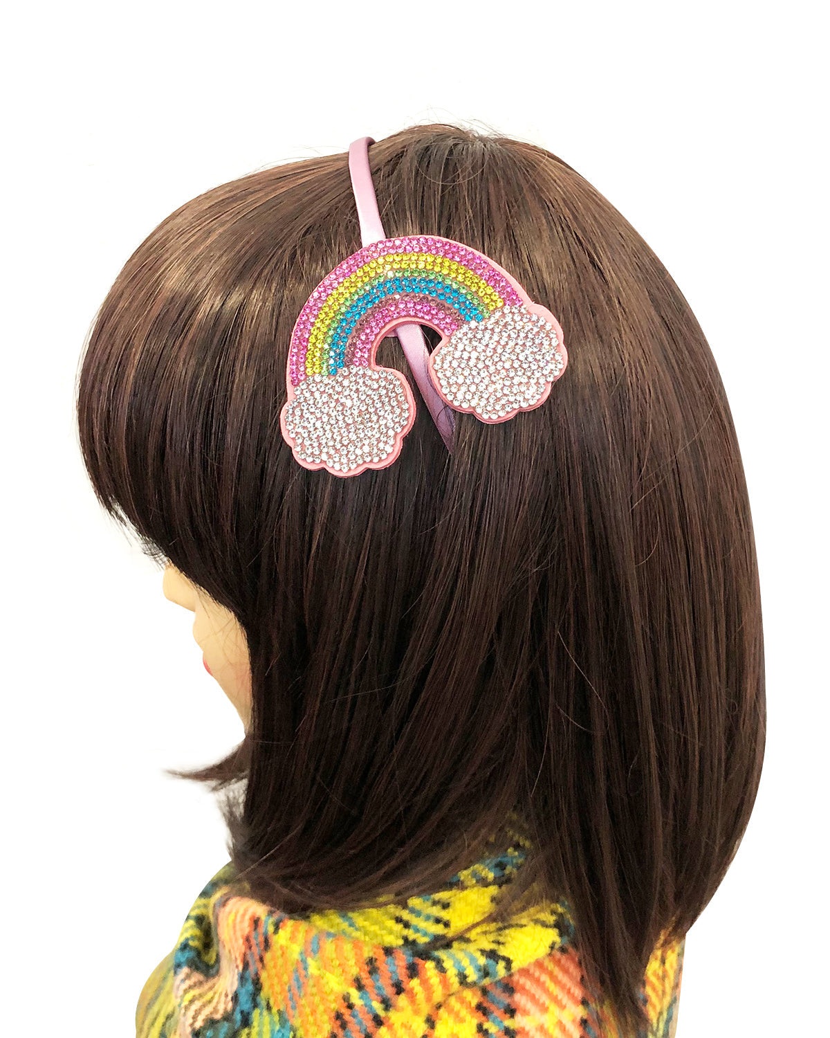 Wrapables Crystal Studded Bling Headband, Rainbow