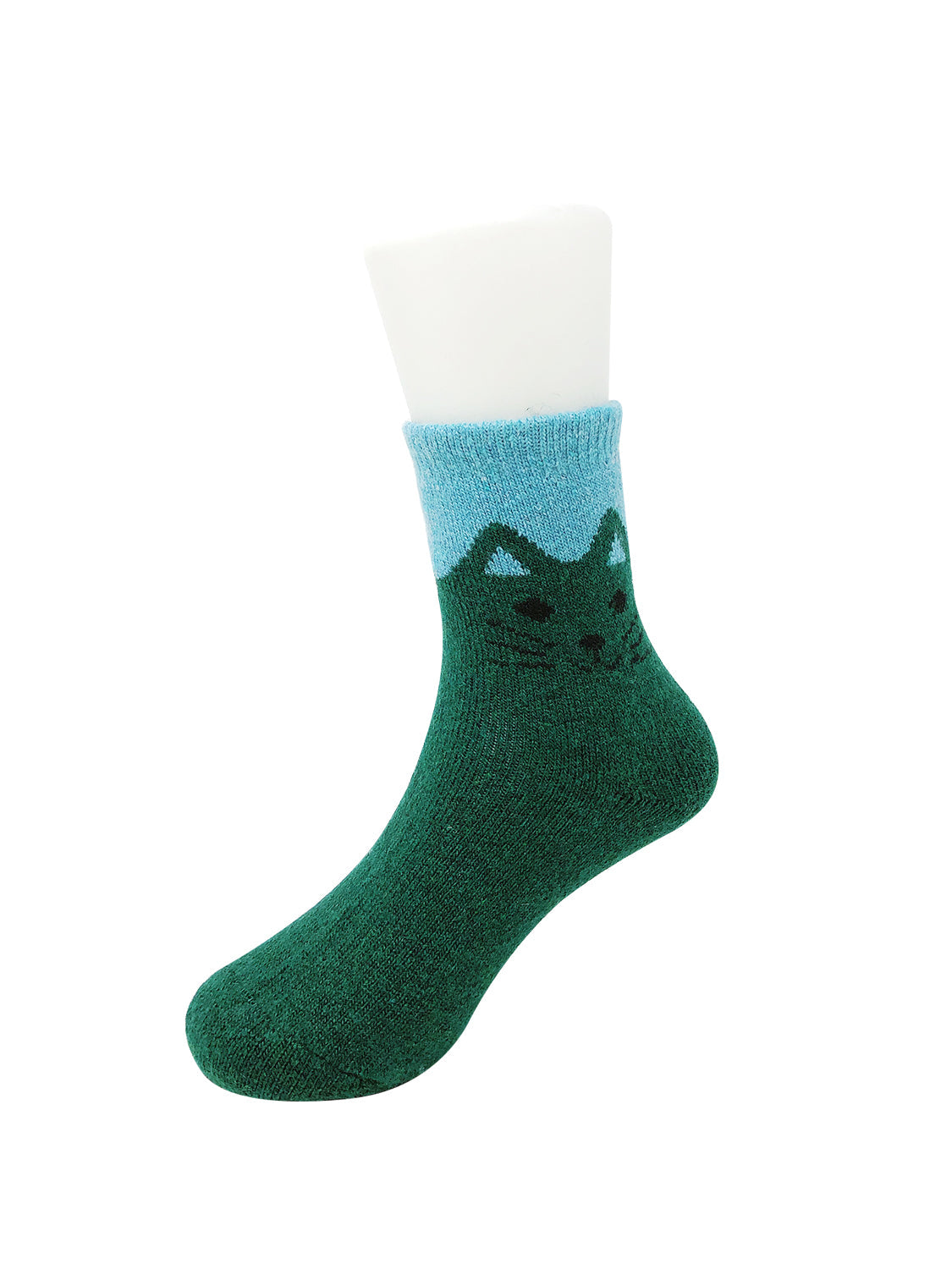 Wrapables Children's Thick Winter Warm Wool Socks (Set of 6), Cats, L