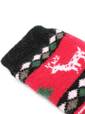 Wrapables Children's Thick Winter Warm Wool Socks (Set of 6), Christmas Reindeer, M