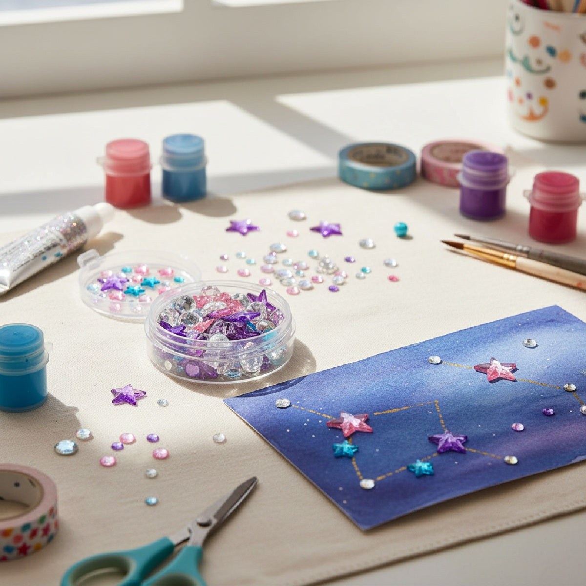Wrapables Acrylic Self Adhesive Crystal Rhinestone Gem Stickers