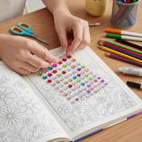 Wrapables Acrylic Self Adhesive Crystal Rhinestone Gem Stickers, Flowers Multicolor