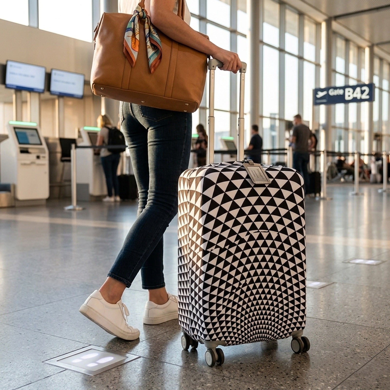 LOQI POP Prism Luggage Cover M