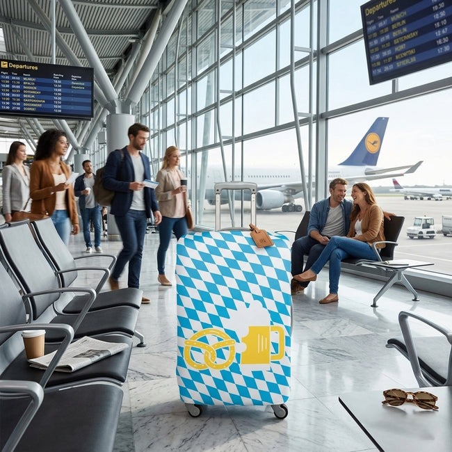 LOQI TRAVEL Pretzel Luggage Cover M