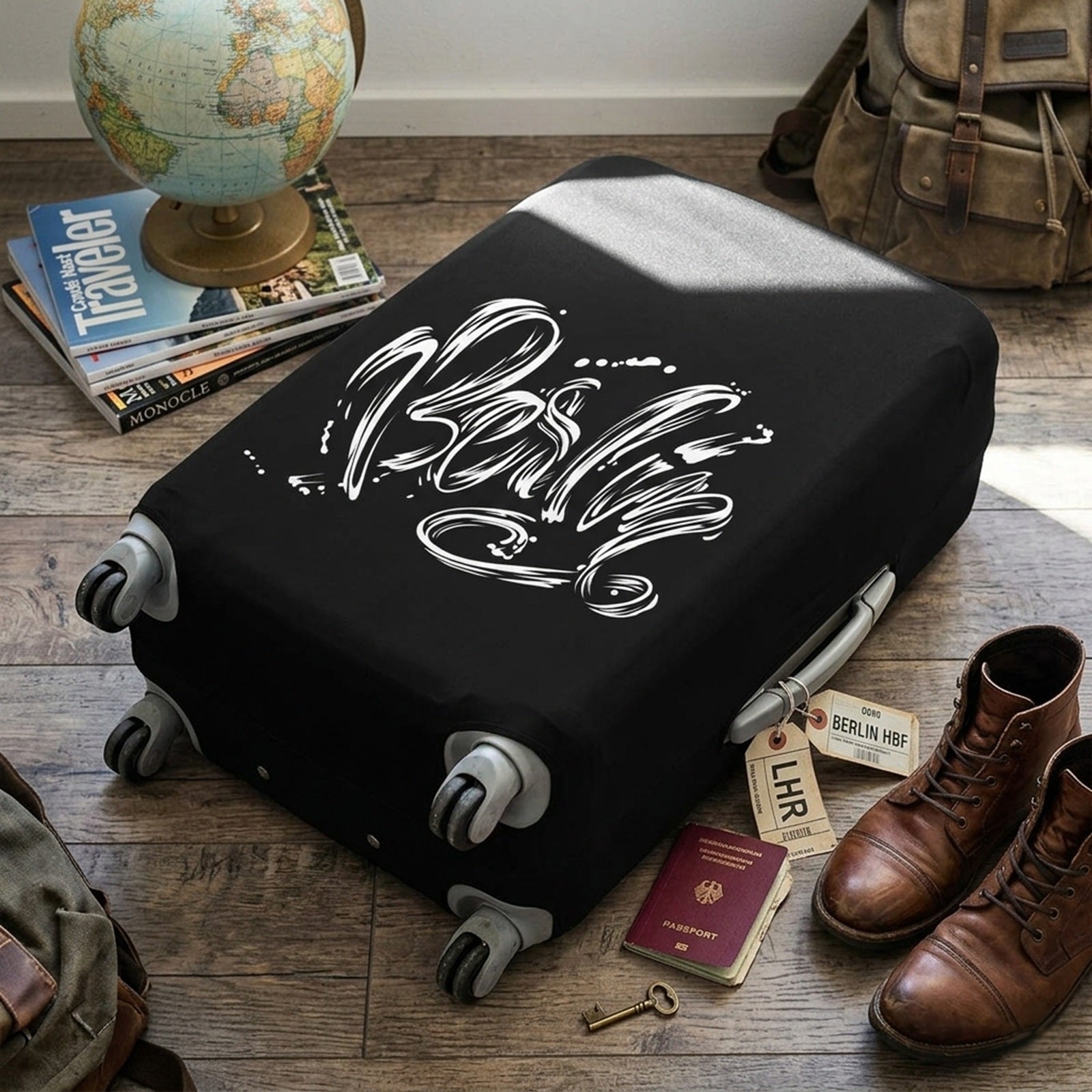 LOQI TYPE SAGMEISTER & WALSH Berlin Pop Luggage Cover M