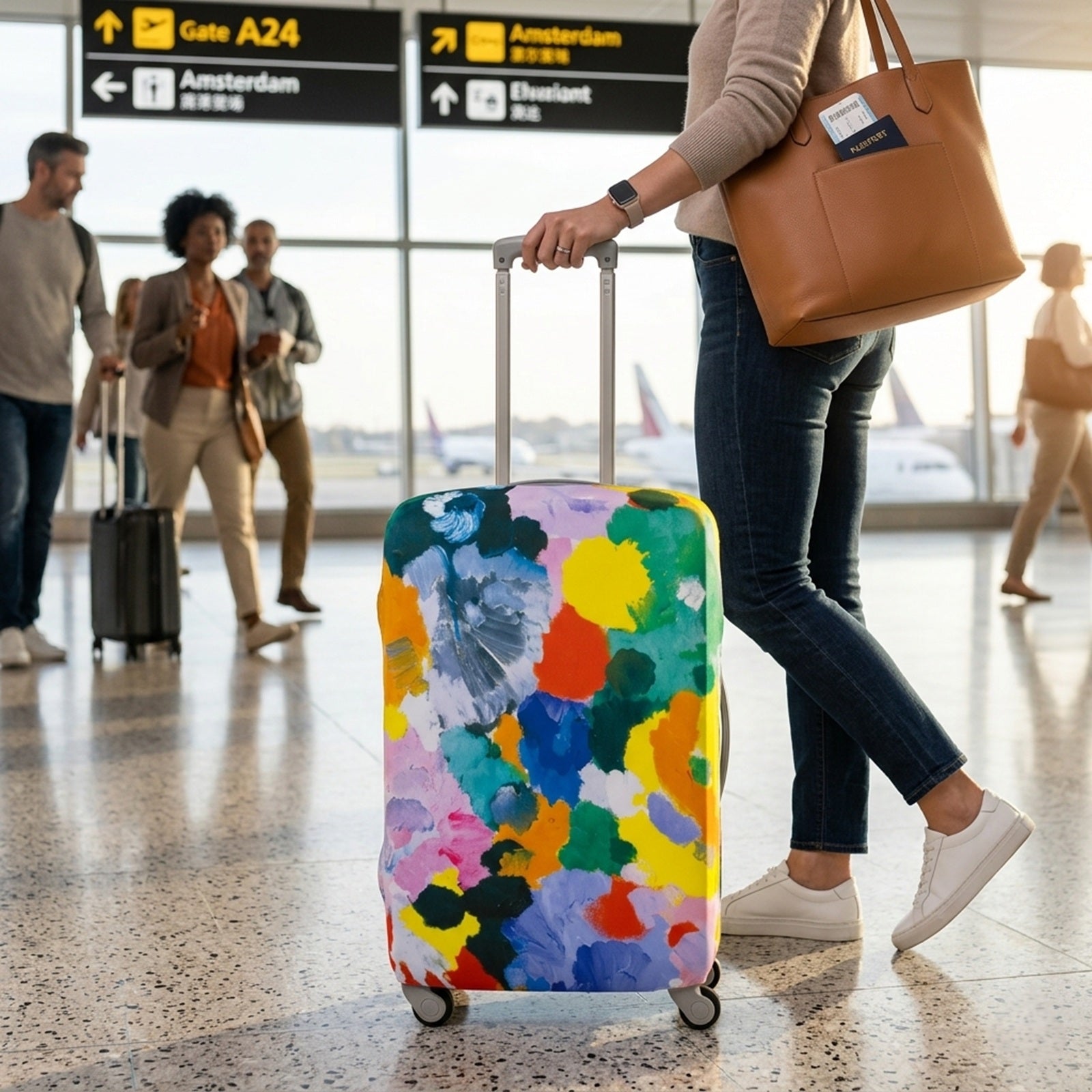 LOQI Museum ERNST WILHELM NAY's Irisches Gedicht Luggage Cover M