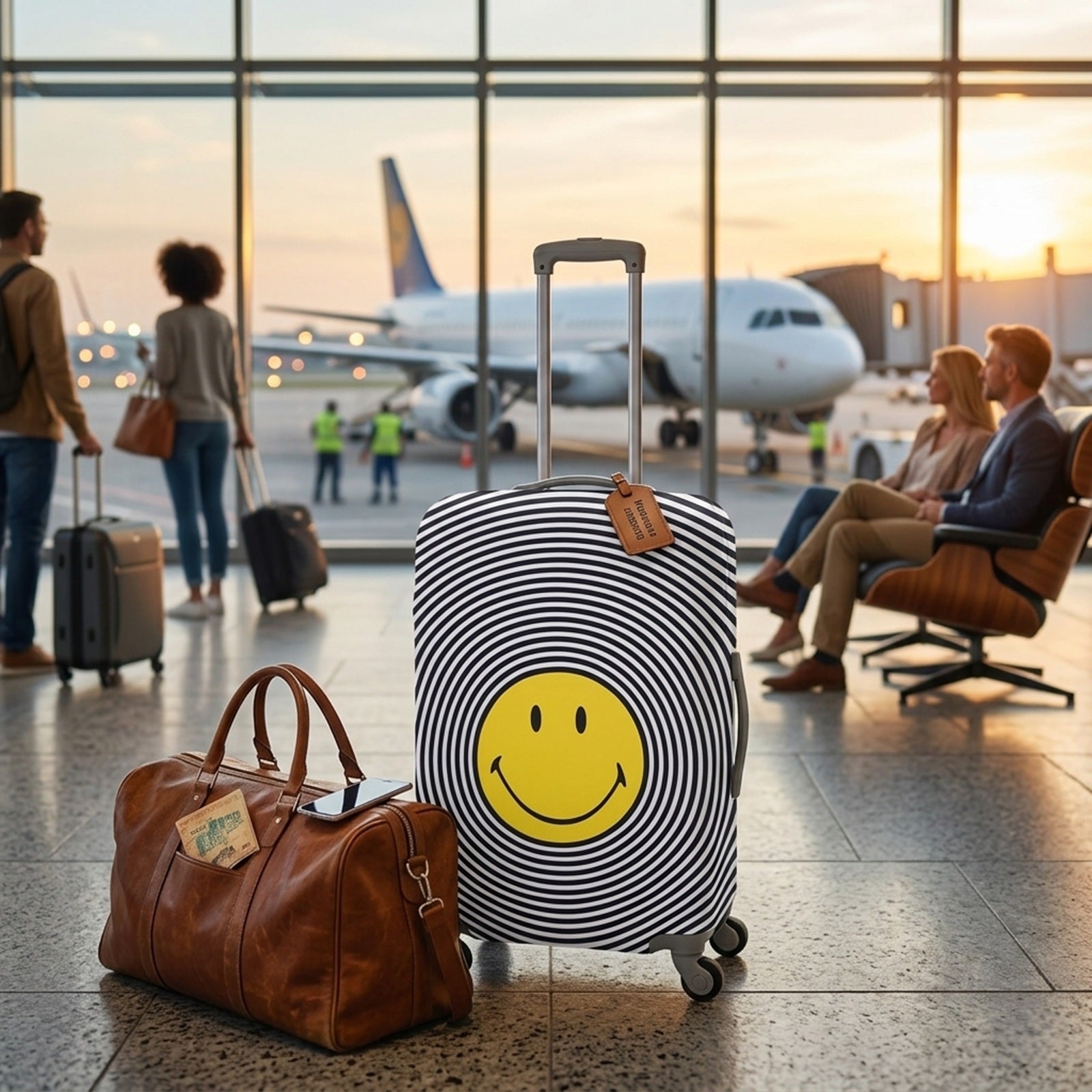 LOQI SMILEY Spiral Luggage Cover M