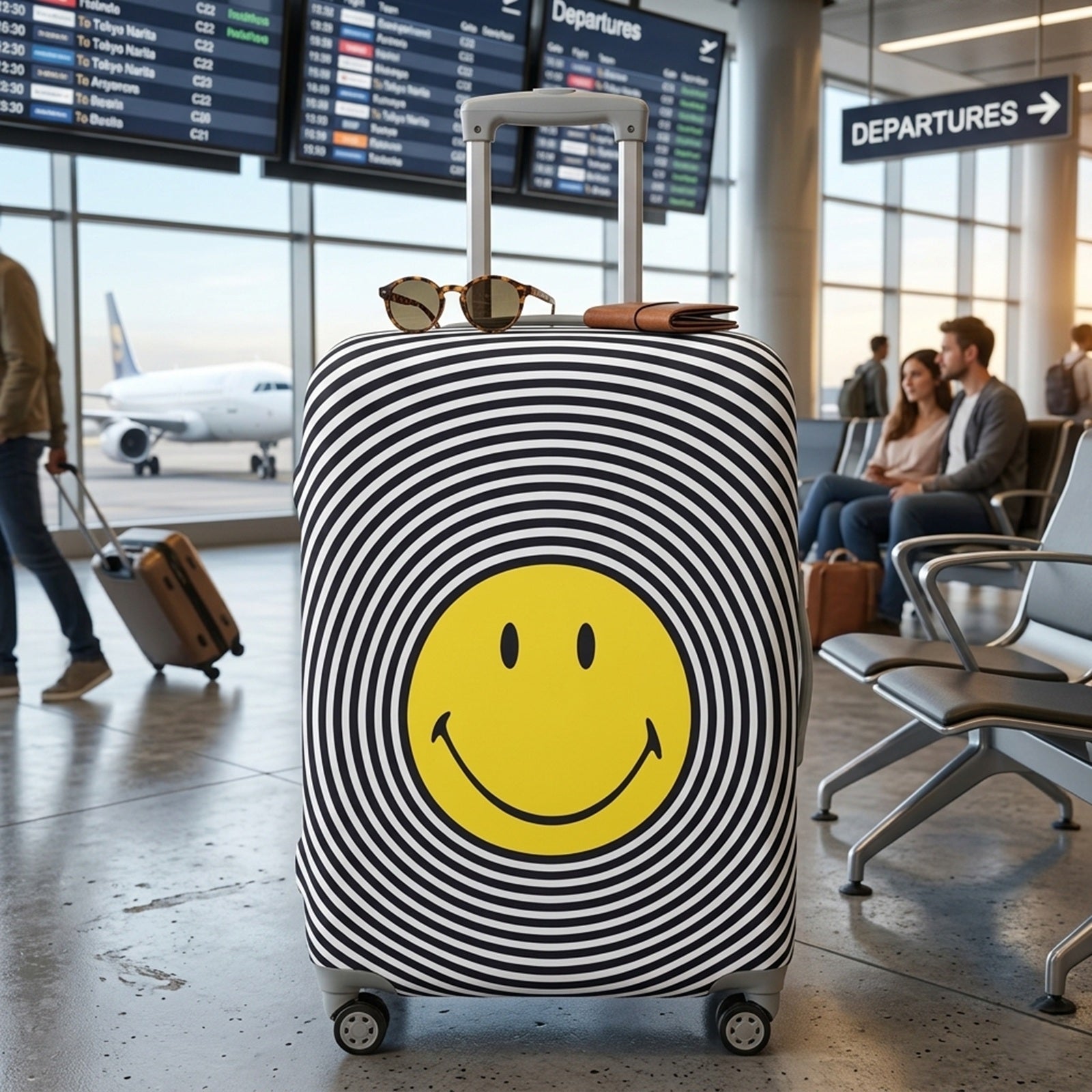 LOQI SMILEY Spiral Luggage Cover M