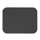 Wrapables Silicone Trivet, Multi-use Durable Flexible Non-Slip Insulated Silicone Mat (Set of 2), Black