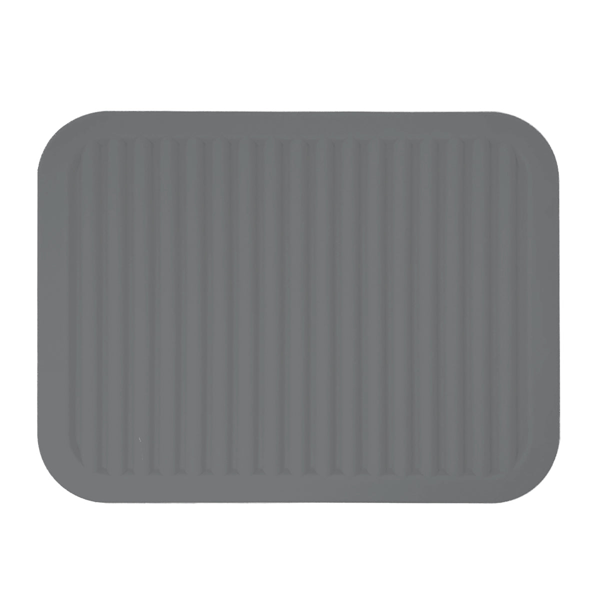 Wrapables Silicone Trivet, Multi-use Durable Flexible Non-Slip Insulated Silicone Mat (Set of 2), Dark Grey