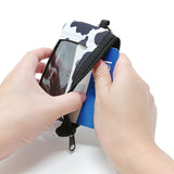 Wrapables Neoprene Mini Wristlet Wallet / Credit Card ID Holder with Lanyard, Cow Print