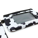 Wrapables Neoprene Mini Wristlet Wallet / Credit Card ID Holder with Lanyard, Cow Print