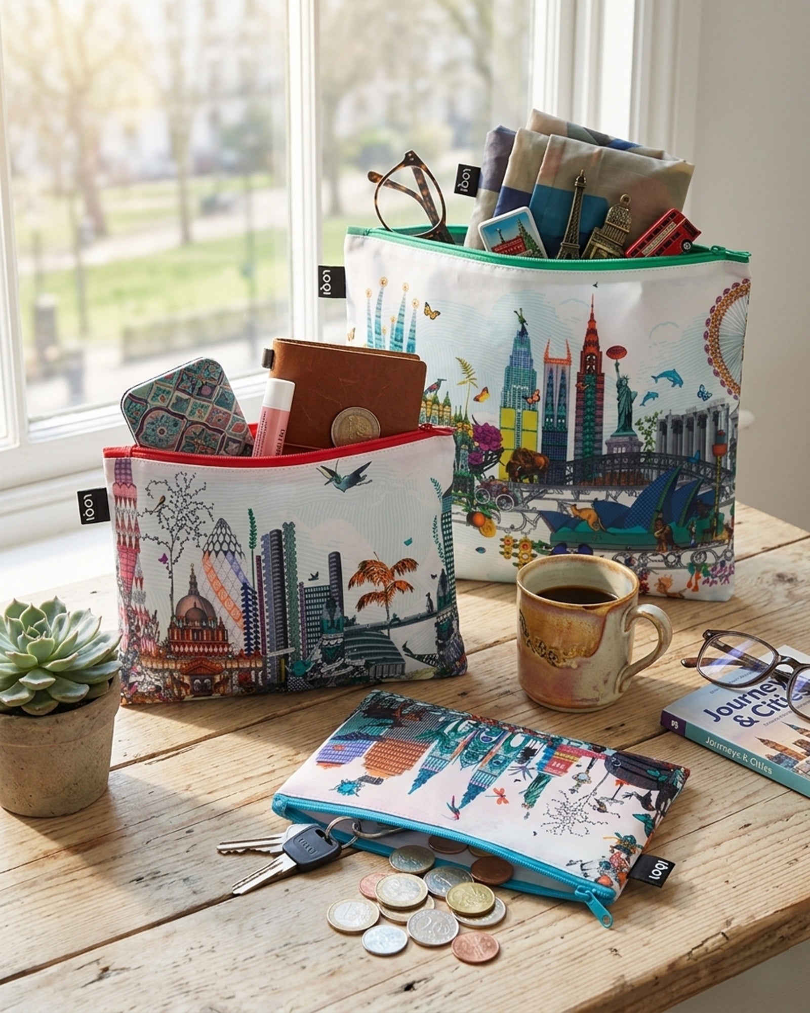 LOQI Kristjana S Williams Interiors World Skyline Zip Pockets