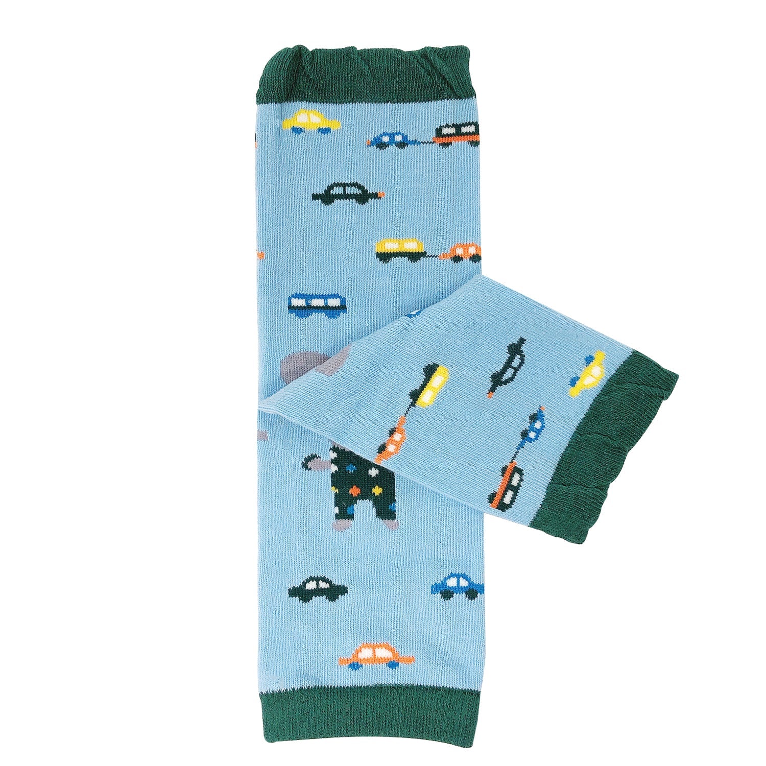 Wrapables Playful Patterns Baby & Toddler Leg Warmers, Elephants and Cars