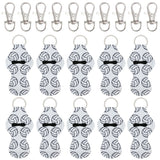 Wrapables 10 Pack Chapstick Holder Keychain with 10 Pieces Metal Clasps, Volleyball