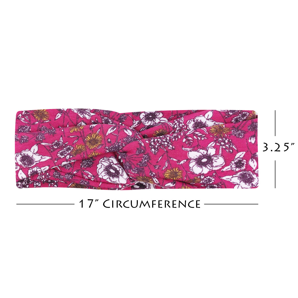 Wrapables Boho Vintage Floral Elastic Headbands for Sports, Yoga, Workouts, Facials (Set of 6), (Knotted) Vintage