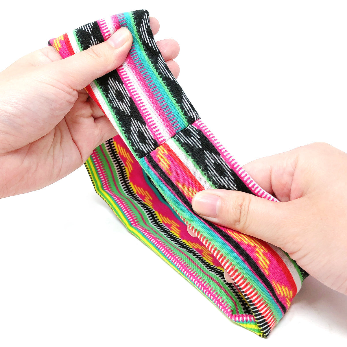 Wrapables Boho Vintage Floral Elastic Headbands for Sports, Yoga, Workouts, Facials (Set of 6), Safari Fun