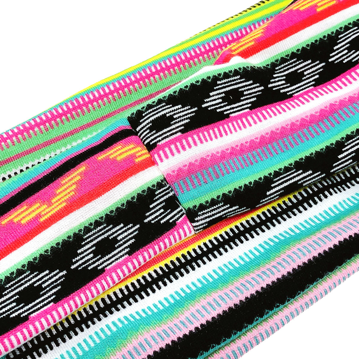 Wrapables Boho Vintage Floral Elastic Headbands for Sports, Yoga, Workouts, Facials (Set of 6), Safari Fun