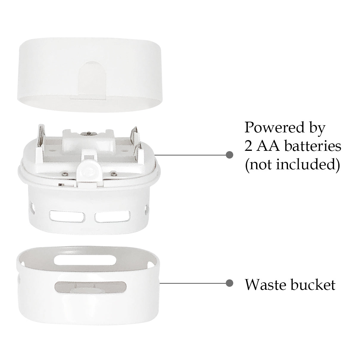 Wrapables Cute Portable Mini Vacuum Cleaner for Home and Office, White Box