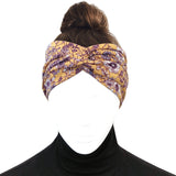 Wrapables Boho Vintage Floral Elastic Headbands for Sports, Yoga, Workouts, Facials (Set of 6), (Knotted) Romantic