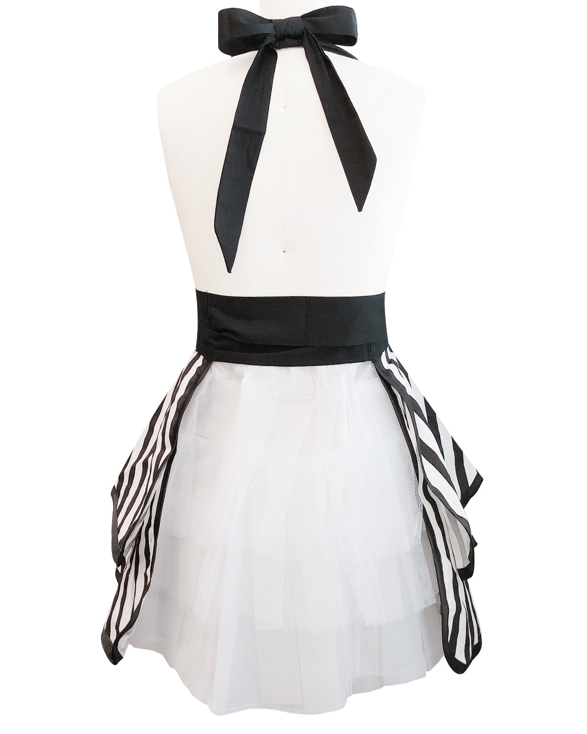 Wrapables Classic Vintage Apron,  Stylish Cooking Apron,  Black Stripe