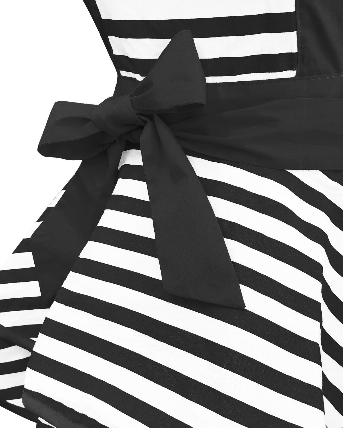 Wrapables Classic Vintage Apron,  Stylish Cooking Apron,  Black Stripe