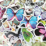 Wrapables Decorative Scrapbooking Washi Stickers, DIY Crafts for Stationery, Diary, Card Making (60 pcs), Butterflies