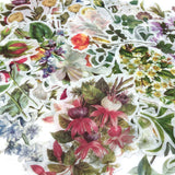 Wrapables Decorative Scrapbooking Washi Stickers, DIY Crafts for Stationery, Diary, Card Making (60 pcs), Floral